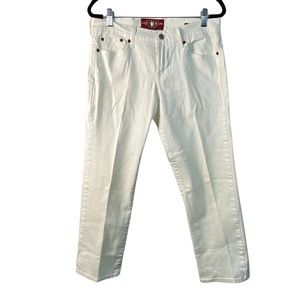 Lucky Brand Sweet’N Crop White Jeans Denim Minimalist Capsule Size 6